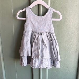 Tiered Sleeveless Baby Dress in Light Lavender